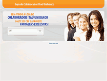 Tablet Screenshot of itauunibanco.lojadocolaborador.com.br
